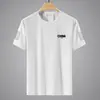 Camiseta de Malla Hielo Seda Hombre Cuello Redondo Secado Rápido Manga Corta Delgada Transpirable Media Manga Talla Grande Superior Hombre Deportivo Holgado Moderno