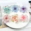 Flor de Narciso de Cinco Puntas Simulada Cabezal DIY Cabezal de Flor de Rosa de Colores Pasador Paquete de Materiales de Flores Accesorios Decoración de Sombrero de Paja Hanfu