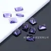 Atacado de pedras soltas de vidro retangular chanfrado 4*6-10*12mm retangular pequeno octogonal lapidação facetada gemas sintéticas