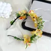 Corona de Cabeza Estilo Super Inmortal para Adulto Mujer Diadema Estilo Mori Flor para el Cabello Accesorios para el Cabello Diadema de Hada Atrezzo para Fotos de Compromiso Viaje