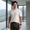 Camiseta de imitación de alta calidad 100% cachemir puro, cuello redondo, manga corta, tejido de punto fino para primavera y otoño, base para negocios