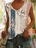 Primavera y Verano 2024 Exportación Transfronteriza Nuevo Amazon Aliexpress Marca de Moda Versátil Chaleco Holgado sin Mangas con Cuello en V para Mujer