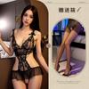 Night Tingxiang Sexy Mono Encaje Tentación Pijama Caliente No-off Traje Uniforme Lencería Sexy