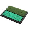 Tapete de golfe de veludo com borda inclinada para prática de swing interno, tapete pequeno para treinamento com haste de corte, antiderrapante 4