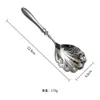 Cuchara Grande para Sopa de Acero Inoxidable 304, Cuchara con Forma de Concha, Cuchara Creativa con Mango de Calabaza, Cuchara de Servicio para Hotel, Cuchara Comunitaria con Textura Martillada