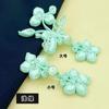 Cheongsam Hebilla de flor de mariposa de perla Hebilla de tela de botón tejida a mano Hebilla de flor Hebilla decorativa de estilo nacional Accesorios de botón Hanfu