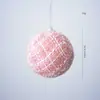 Bola de Navidad rosa bola de espuma decoración de árbol de Navidad colgante de Navidad decoración de Navidad DIY adorno colgante adorno de copa de árbol estrella