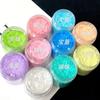 Flores de Springfield 80ml Macaron Brillo Líquido Kit de Materiales DIY Polvo Brillante Bola Hecha a Mano Arena Movediza Mahjong Láser