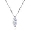 Pingente Transfronteiriço de Moissanita Cor D 1 Quilate Simples e Único Olho de Hórus Corrente para Clavícula Prata S925 Colar Feminino Atacado