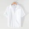 Camisa Básica de Manga Corta para Hombre, Nuevo Estilo de Verano, Informal Holgada Base Versátil, Camisa de Media Manga Versátil para el Día a Día Juvenil