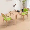 Juego de Mesa y Sillas de Comedor Amigable para Personas Mayores, Silla con Respaldo de Madera de Caucho para Hogares de Ancianos, Silla de Madera Maciza para Personas Mayores para Instituciones de Atención Médica