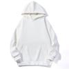 Sudadera con Capucha Doble de Algodón Chino Saludable de 320g para Hombre y Mujer, Color Sólido Casual, Hombros Descubiertos, Sudadera con Capucha, Top de Manga Larga, Chaqueta de Moda