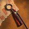 Nuevo llavero tejido a mano estilo chino estilo Xizang, artículo decorativo, cadena para teléfono, accesorio colgante para bolso semiacabado