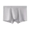 Cuecas de Algodão Puro Masculinas Jovens Modernas Cor Sólida Boxer Briefs Respiráveis Confortáveis Cintura Média Cuecas Boxer Masculinas Shorts Masculinos