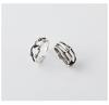 Anillo retro para mujer con personalidad, estilo frío, sencillo y moderno, tejido envolvente, boca abierta y sonrisa.