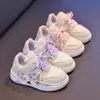 Zapatillas Antideslizantes de Moda para Niñas 2025 Otoño Niños Grandes Zapatillas Versátiles Zapatos Deportivos Casuales con Cordones para Niños