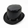 Sombrero de mago para disfrazarse, sombrero mágico, sombrero de copa, sombrero de copa, estilo adulto, sombrero de jazz negro no tejido para niños