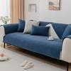 Almofada para sofá All Seasons Universal cinza escuro cor sólida almofada antiderrapante high-end simples moderna tecido combinação tampa toalha traseira
