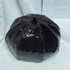 Estilo Japonês Simples PU Couro Cor Sólida Boina Mulheres Outono e Inverno Vintage Pintor Artístico Chapéu de Abóbora Rosto Mostrado Pequeno Chapéu de Botão Na Moda