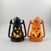 Linterna de Calabaza Brillante para el Festival de Fantasmas de Halloween, Vela de Calabaza, Luz LED de Noche, Llavero de Calabaza para Fiesta con Asa