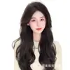 Peruca Feminina Cabelo Longo Peça Única Cabelo de Emulação Aumento de Volume Fofo Onda Grande Peça de Cabelo Cabelo Cacheado Peruca Peça Invisível e Sem Marcas