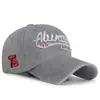 Gorra de Béisbol Lavada Estilo Europeo y Americano para Hombres, Gorra de Pico con Bordado de Letras Retro, Visera y Sombrero de Protección Solar Moda Urbana Venta al por Mayor