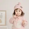 Gorro para bebé para otoño e invierno, gorro tejido para bebé, gorro de lana para niños, gorro con protección para las orejas para niñas, gorro cálido para niños, protección para la cabeza