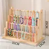 Armazenamento de joias de madeira maciça Cabide Pulseira Pulseira Display Stand Jóias Chaveiro Pulseira Barraca Exibição Adereços Rod