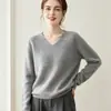 Suéter de cachemira para mujer Conyin, hecho de hilo de cachemira de alta calidad, sin costuras, suave y cómodo, perfecto como capa base, blanco