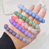 Pulsera Imitación Jade Blanco Raíz de Bodhi Degradado para Mujer Juego de Dedos Suave Cuentas de Bodhi de Mano Verde Yin Cuero Placa Juego Pulsera