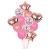 Conjunto de balões de decoração de festa de aniversário em ouro rosé criativo transfronteiriço pode aceitar terno de pagamento fixo