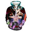 Sudadera con capucha casual de impresión digital 3D de Anime Dragon Ball para primavera y otoño, talla grande, holgada