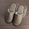Pantuflas Desechables de Hotel al por Mayor Salón de Belleza Hospitalidad Hotelera de Punta Abierta Todo Incluido B&B Suela Antideslizante Pantuflas de Algodón y Lino