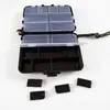 Caja de almacenamiento de plástico para accesorios de pesca, caja de almacenamiento portátil para anzuelos y giratorios, organizador de equipo de pesca anticorrosión
