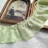 Encaje plisado de algodón puro bordado exquisito de 7 cm de ancho para escote DIY, ropa infantil, bolsos, cortinas, dobladillo de falda, accesorios textiles para el hogar