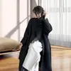 Nuevo Abrigo de Lana para Mujer Otoño/Invierno 2026, Abrigo Largo de Lana Doble Cara con Cuello Alto, Estilo Coreano, Gama Alta, Corte Holgado