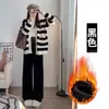Pantalones de maternidad para otoño e invierno, pantalones anchos petite, pantalones rectos casuales forrados de polar, pantalones largos talla grande para el embarazo, para usar en primavera y otoño