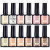 Pegamento para Esmalte de Uñas Transfronterizo Pegamento de Fototerapia Gelpolish Esmalte de Uñas Blanqueador Color Nude Pegamento Fábrica Venta al por Mayor