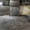 Novos Adereços de Casamento Palco Corredor Suporte Tela de Arte em Ferro Fundo Posicionamento no Teto Contas Arranjo Floral