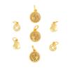 Cor preservando 18K antigo ouro francês pequena fortuna moeda bolsa pingente areia ouro diy acessórios pulseira colar pulseira para homens e mulheres