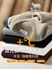 Suéter para Hombre de Lana Modal con Forro Polar Integrado y Cuello en V, Prenda Interior de Punto Gruesa y Cálida para Otoño e Invierno