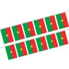 Suministro transfronterizo 10 * 15cm Botsuana Brasil Brunéi Bulgaria Bandera de cuerda burkinesa