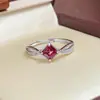 Anel de Água-Marinha Natural Novo Estilo Prata 925 Incrustado Corte Raydion Luxo Leve Versátil Venda ao Vivo