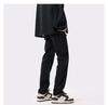 Jeans Rectos Negros Puros para Hombre Slim-Fit Pie Pequeño Calle Vibe Estilo Americano Pantalones Ins Calle Alta Modernos Casuales