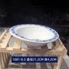 Plato con forma de imitación de porcelana de melamina azul y blanco clásico tazón de arroz cuchara taza plato redondo de compartimento para vajilla comercial de melamina