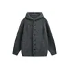 Ropa para Hombre Northbound Otoño/Invierno 2026 Nuevo Suéter Cardigan Holgado para Hombre Chaqueta de Punto con Capucha de Color Sólido