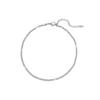 Plata Brillante Lujo Ligero Nicho 2023 Nueva Cadena de Clavícula de Verano para Mujer Cadena Simple Lisa Estilo Dulce y Cool