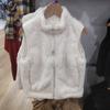 Ropa Infantil Otoño e Invierno 2023 Niños y Niñas Chaleco Largo de Terciopelo Polar con Cuello Alto Chaqueta Chaleco 449888