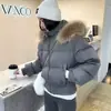 Nueva chaqueta de plumón cálida de estilo nicho invernal aprobada por influencers con pedrería de estrellas, gótica oscura, para mujer