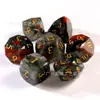 Nuevo Juego de Mesa Dungeons & Dragons Más Vendido Set de Dados de 7 Piezas Piedra de Sangre Africana Multifacético Rpg Dnd